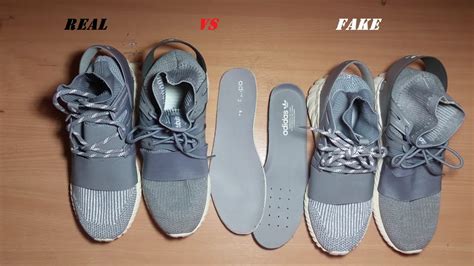 adidas tubular radial fake vs real|adidas logo vs real.